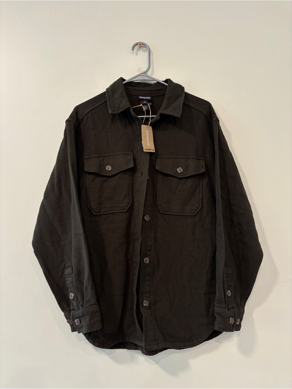 New Patagonia Women Size S Fjord Loft Overshirt Jacket Shelter Otter Brown